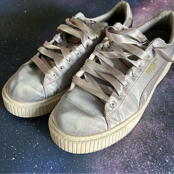 Puma Basket Creepers lavender silk ribbon 8 - Picture 2 of 8